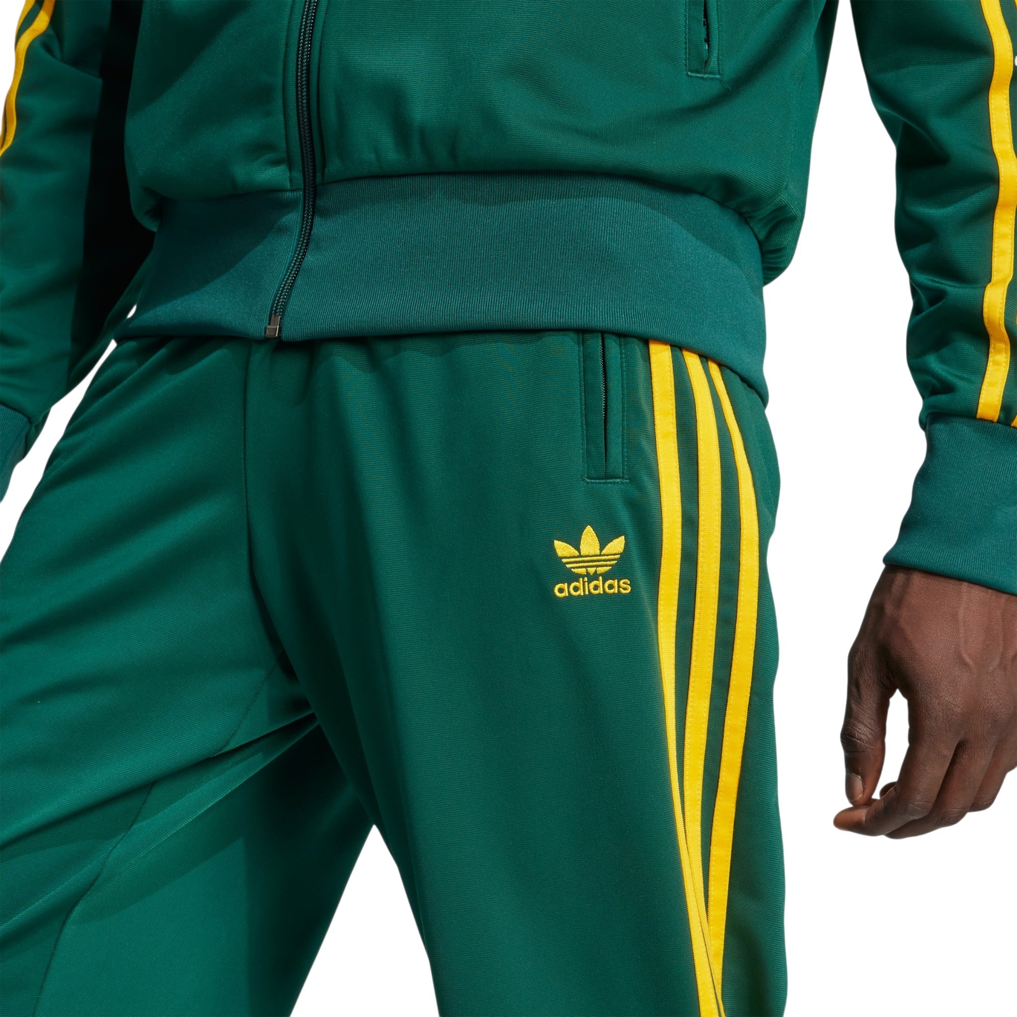 adidas Originals Adicolor Classics Firebird Track Bottoms - Collegiate Green / Crew Yellow