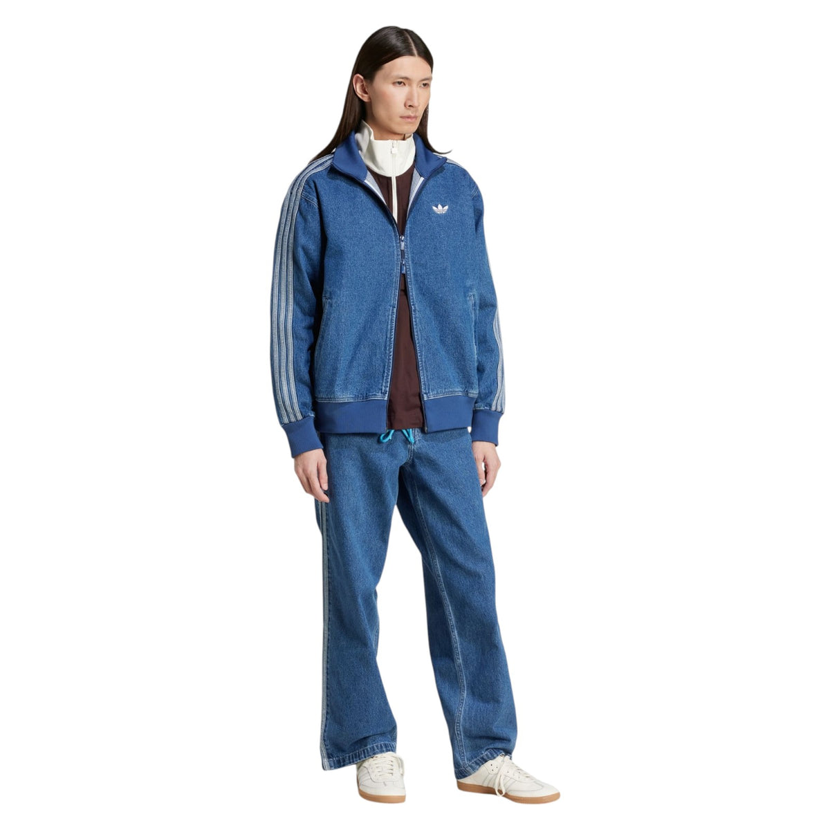 adidas Originals Adicolor Denim Firebird Track Top - Blue