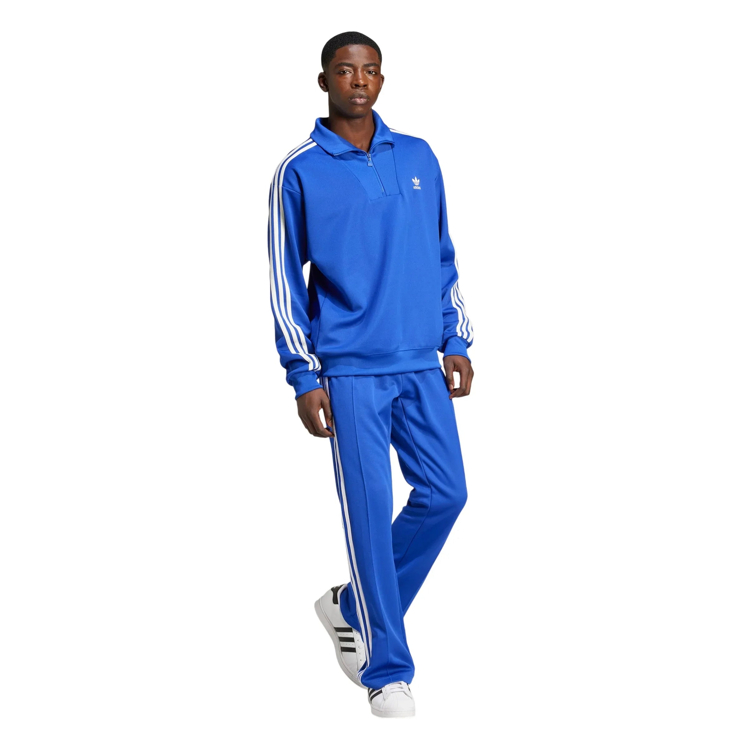 adidas Originals Adicolor Funnel Neck Track Top - Semi Lucid Blue - ViaductClothing