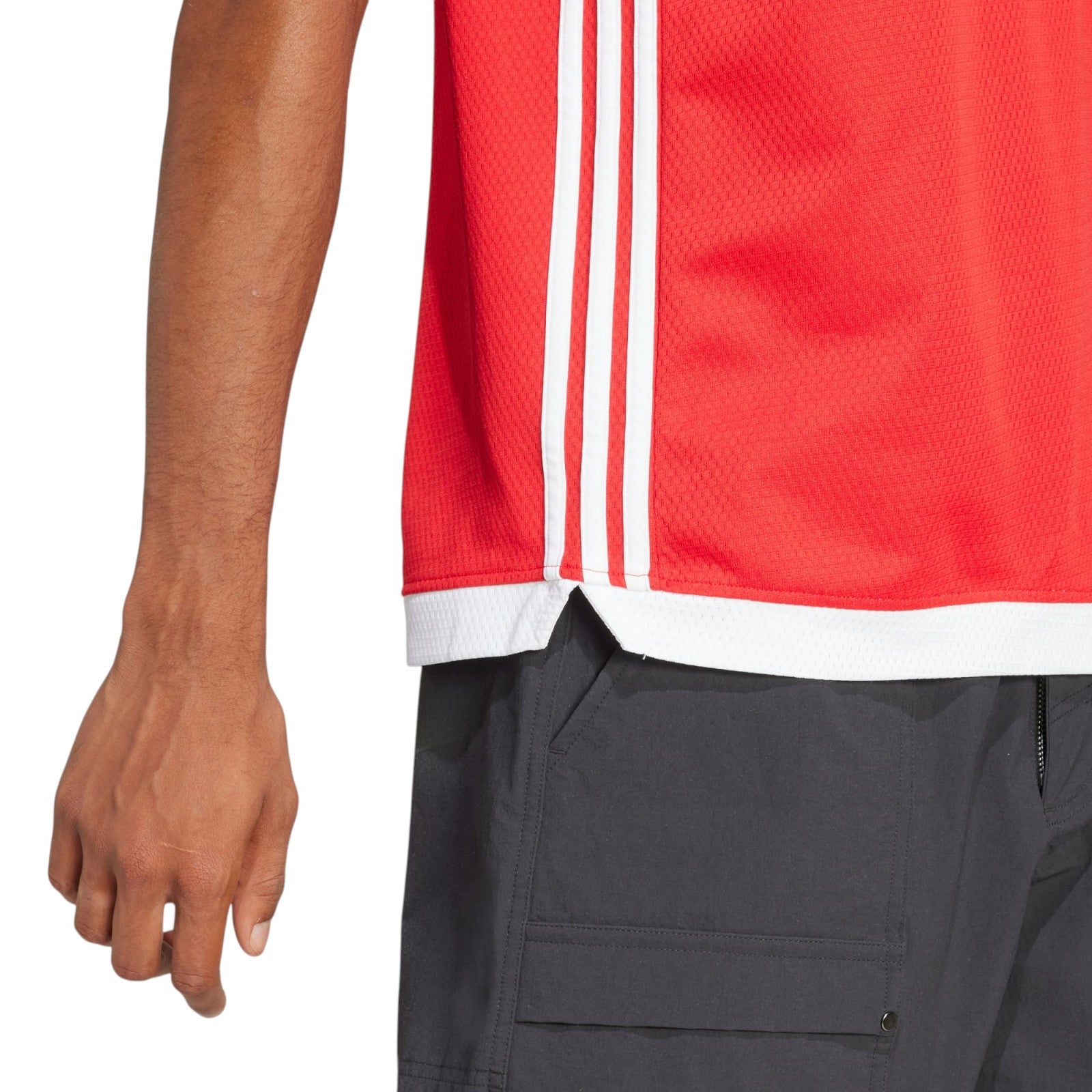 adidas Originals Men's Adicolor Mock Eyelet Vest - Red