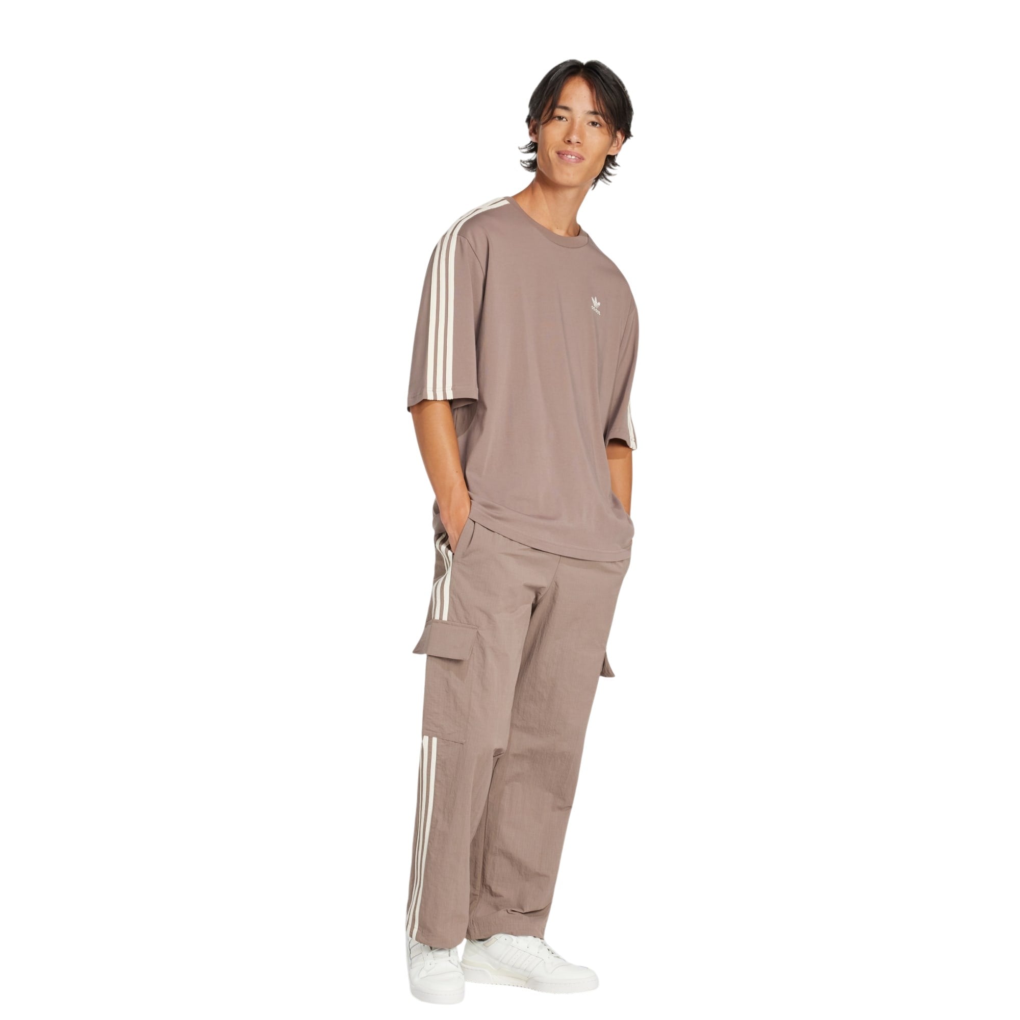 adidas Originals Adicolor Oversized Crew Neck Tee - Trace Brown