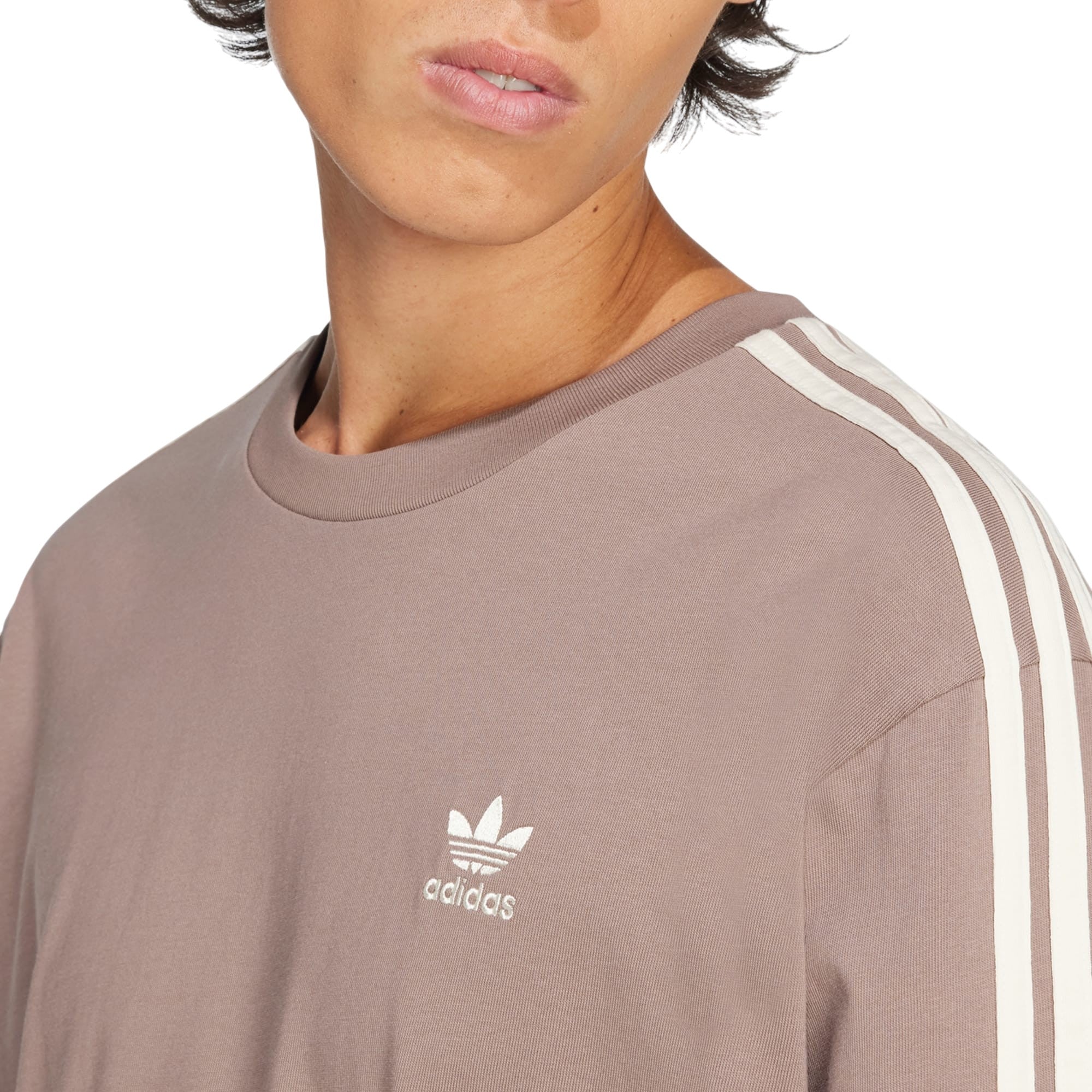 adidas Originals Adicolor Oversized Crew Neck Tee - Trace Brown