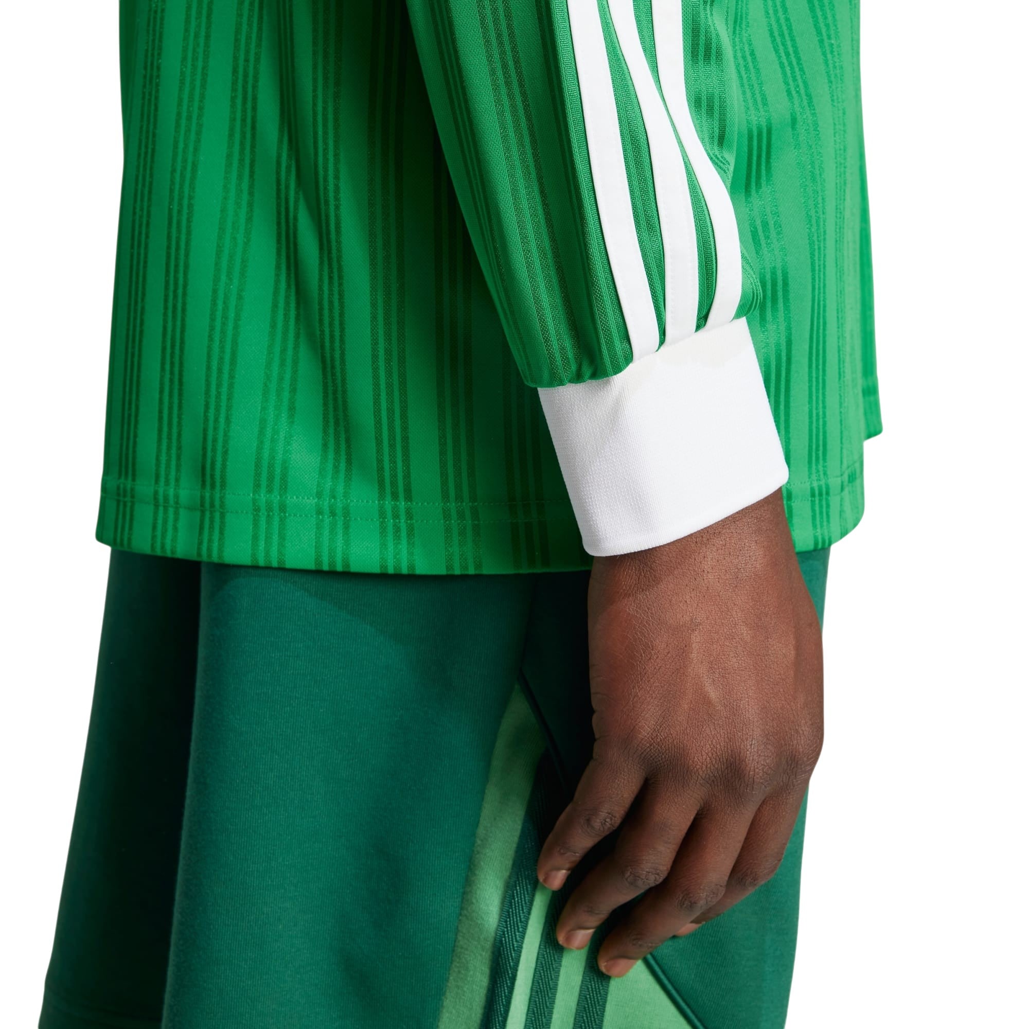 adidas Originals Men's Piqué Long-Sleeve T-Shirt - Green