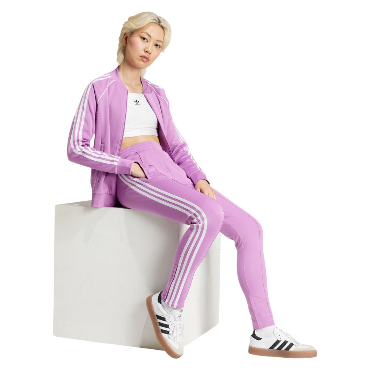 adidas Originals Women's Adicolor SST Superstar Track Pants - Purple