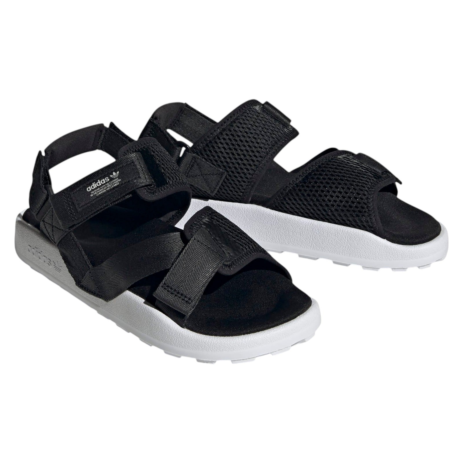 adidas Originals Women's Adilette Adventure Sandals - Core Black / Cloud White / Off White