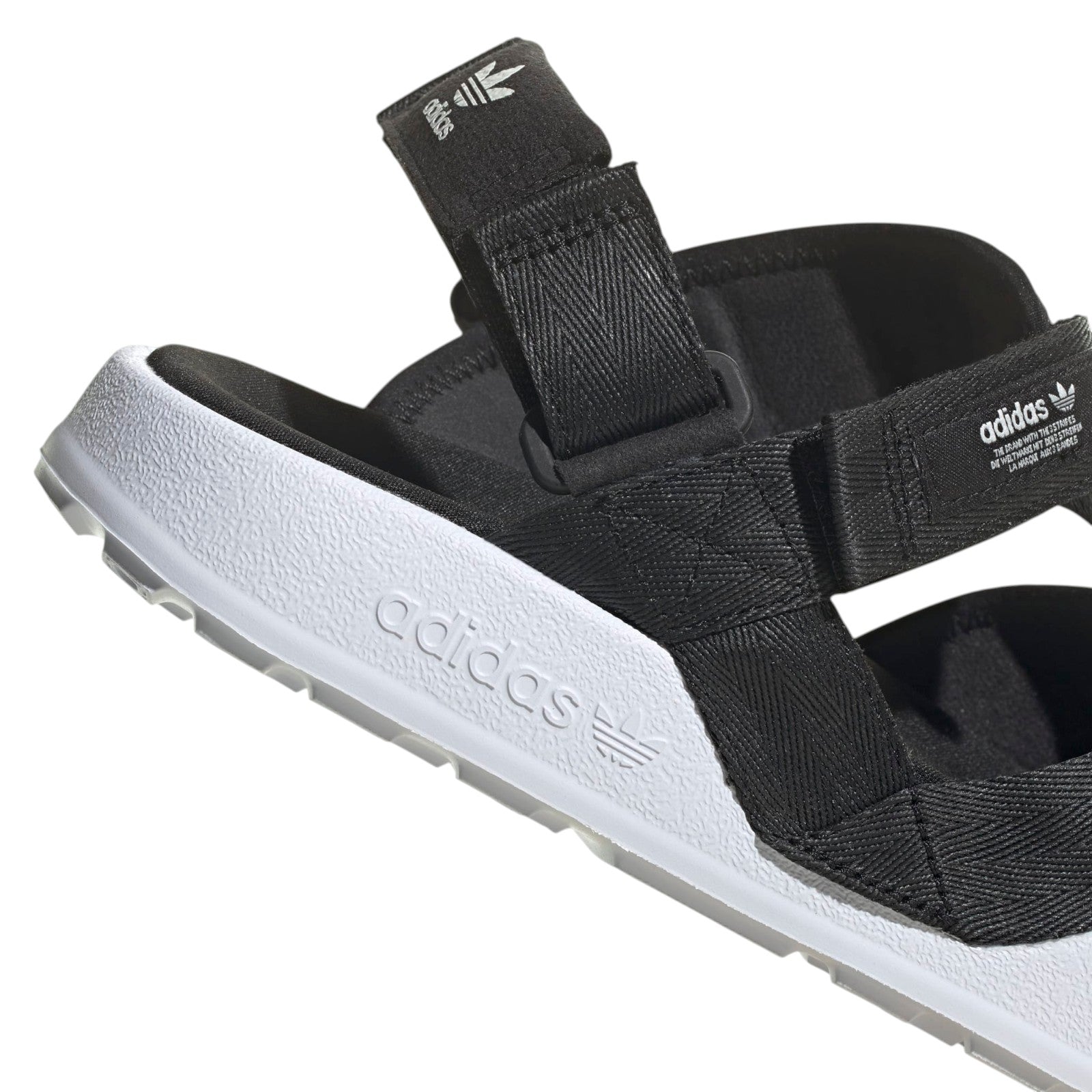 adidas Originals Women's Adilette Adventure Sandals - Core Black / Cloud White / Off White