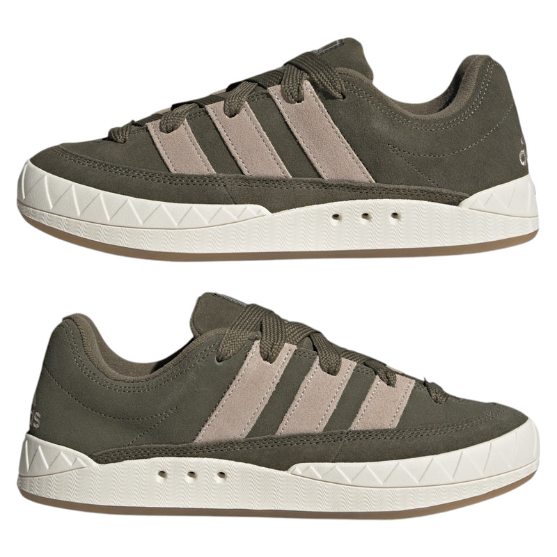 adidas Adimatic Lowtop Skate Shoe - Olive Strata / Wonder Beige / Off White