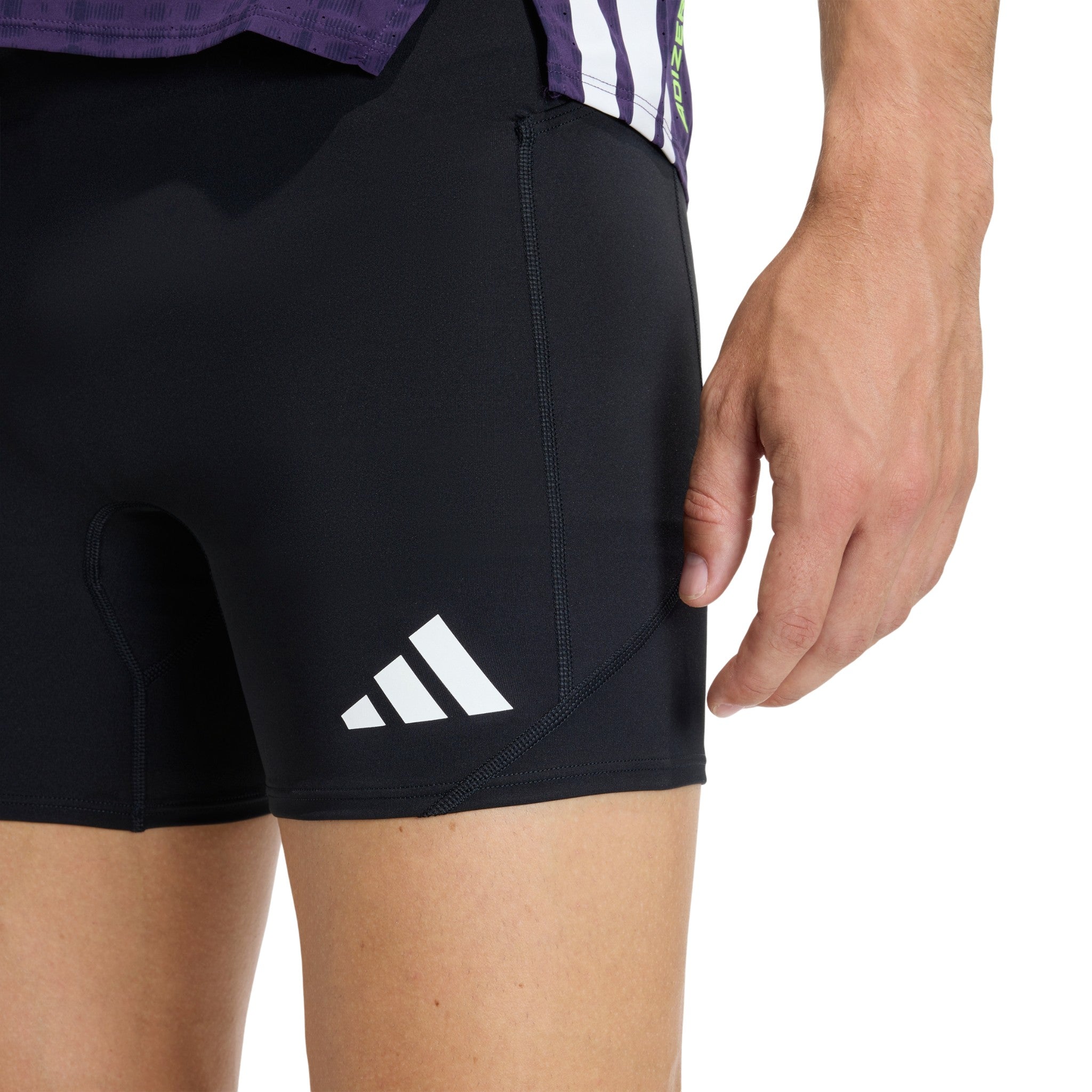 adidas Adizero Running Short Pocket 7" Tights - Black