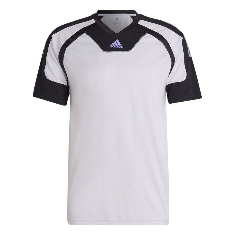 adidas AEROREADY Retro Training Tee - Dash Grey / Black - ViaductClothing -  -  