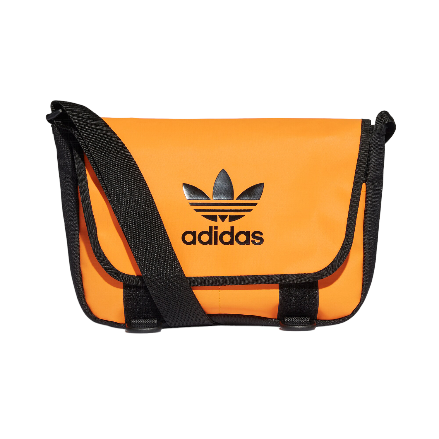 adidas Originals Adicolor Archive Messenger Bag Small - Orange Rush / Black - ViaductClothing -  -  