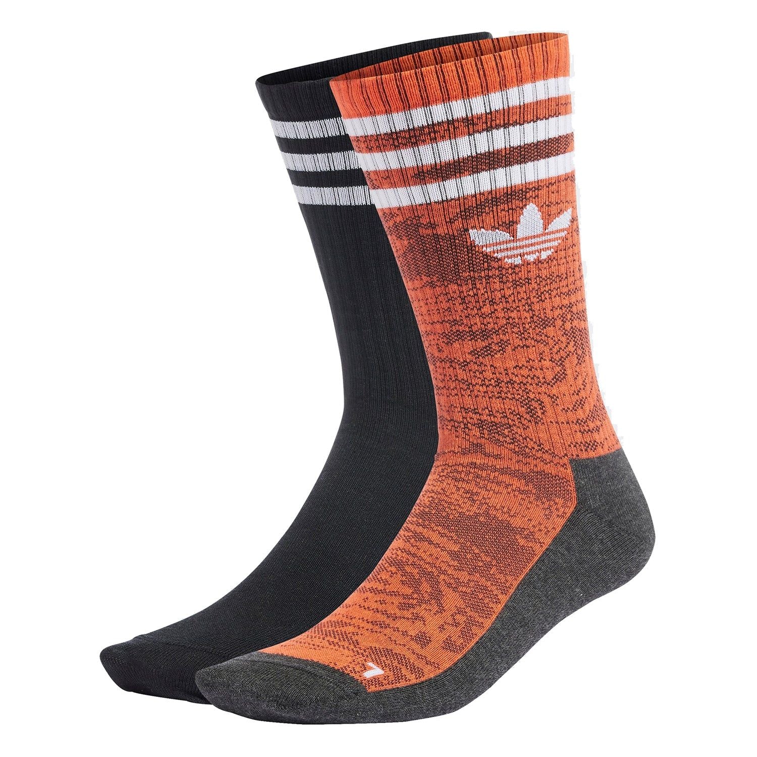 adidas Originals Adventure ADV Socks 2 Pairs - Semi Solar Red / Altered Amber / Black - ViaductClothing -  -  