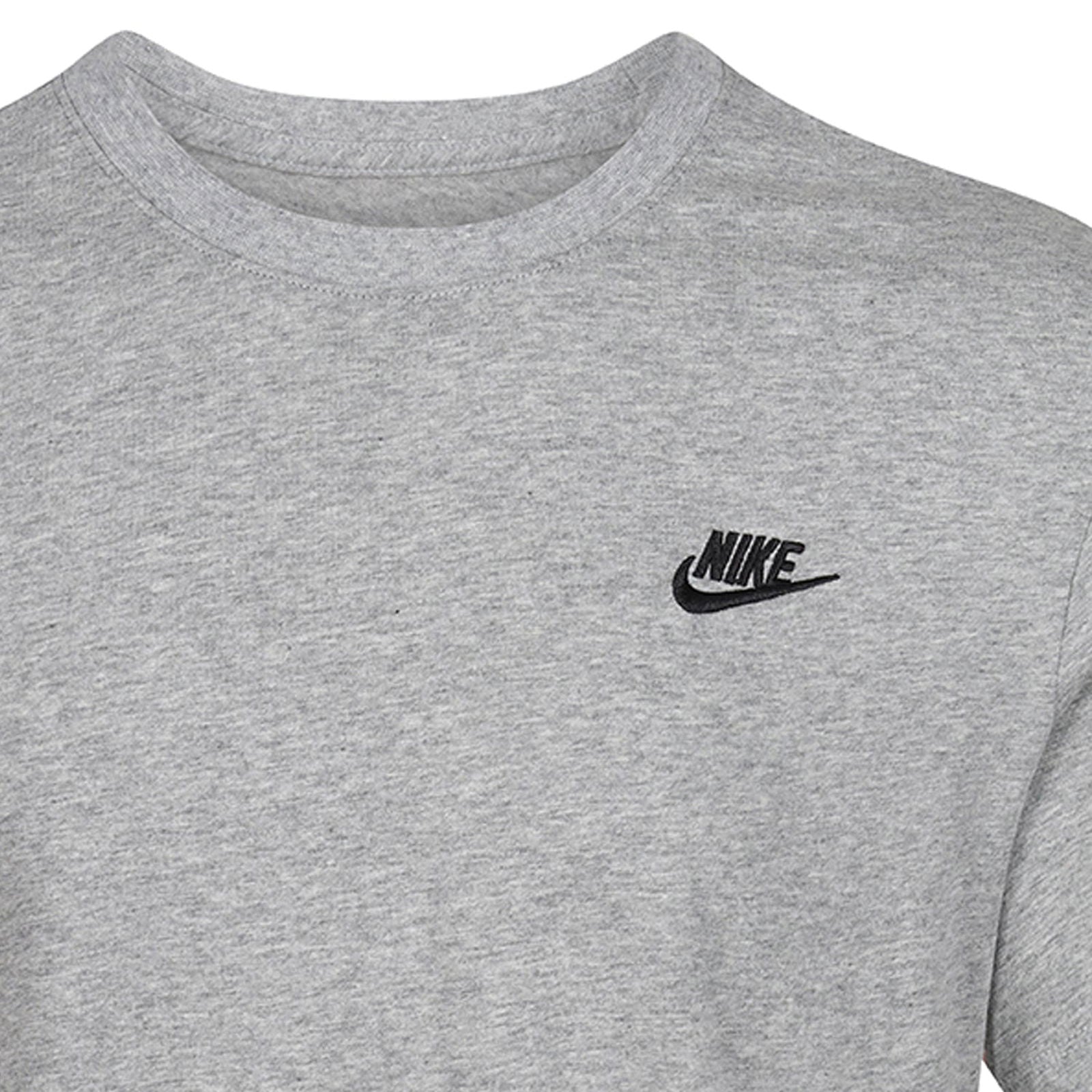 Nike Sportswear Club Tee - Dark Grey Heather/Black - ViaductClothing -  -  