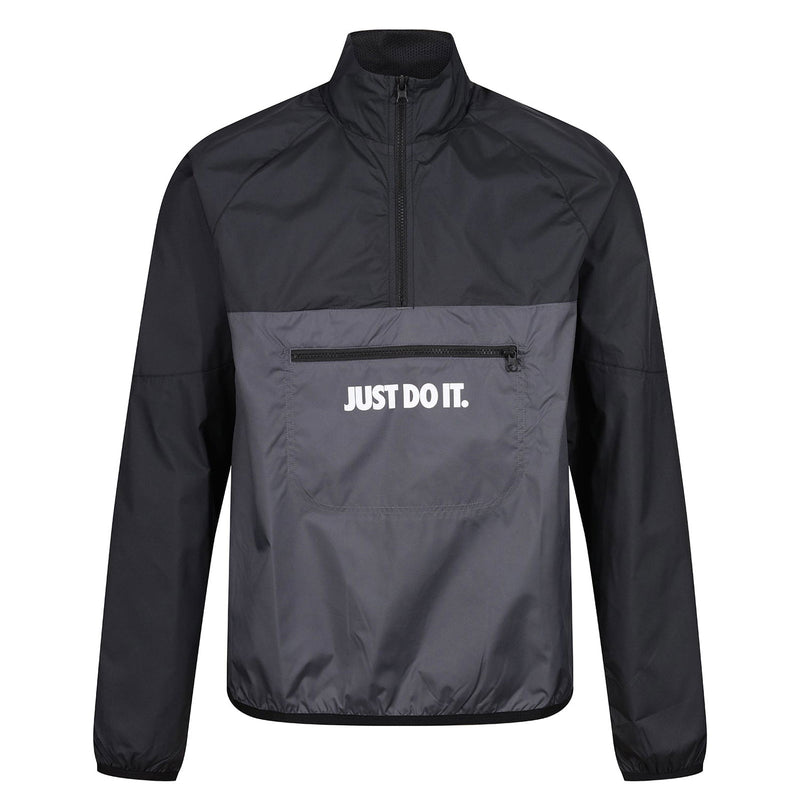 Nike Sportswear Just Do It Woven Windbreaker Jacket - Grey/Black - ViaductClothing -  -  