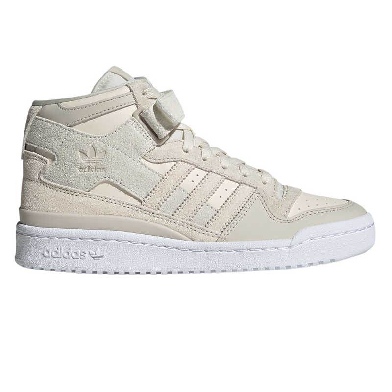 adidas Originals Womens Forum Mid Shoes - Wonder White / Bliss - ViaductClothing -  -  