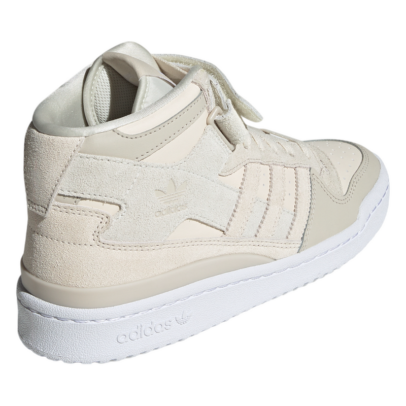 adidas Originals Womens Forum Mid Shoes - Wonder White / Bliss - ViaductClothing -  -  