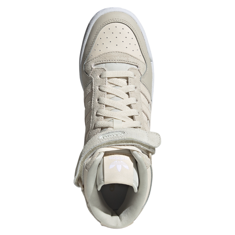 adidas Originals Womens Forum Mid Shoes - Wonder White / Bliss - ViaductClothing -  -  