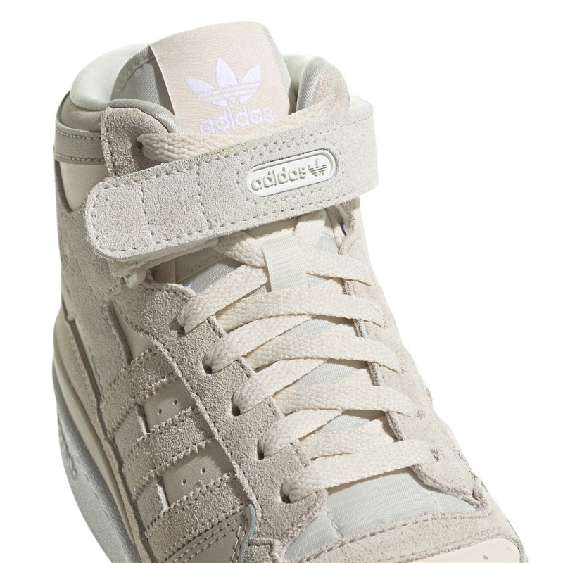 adidas Originals Womens Forum Mid Shoes - Wonder White / Bliss - ViaductClothing -  -  