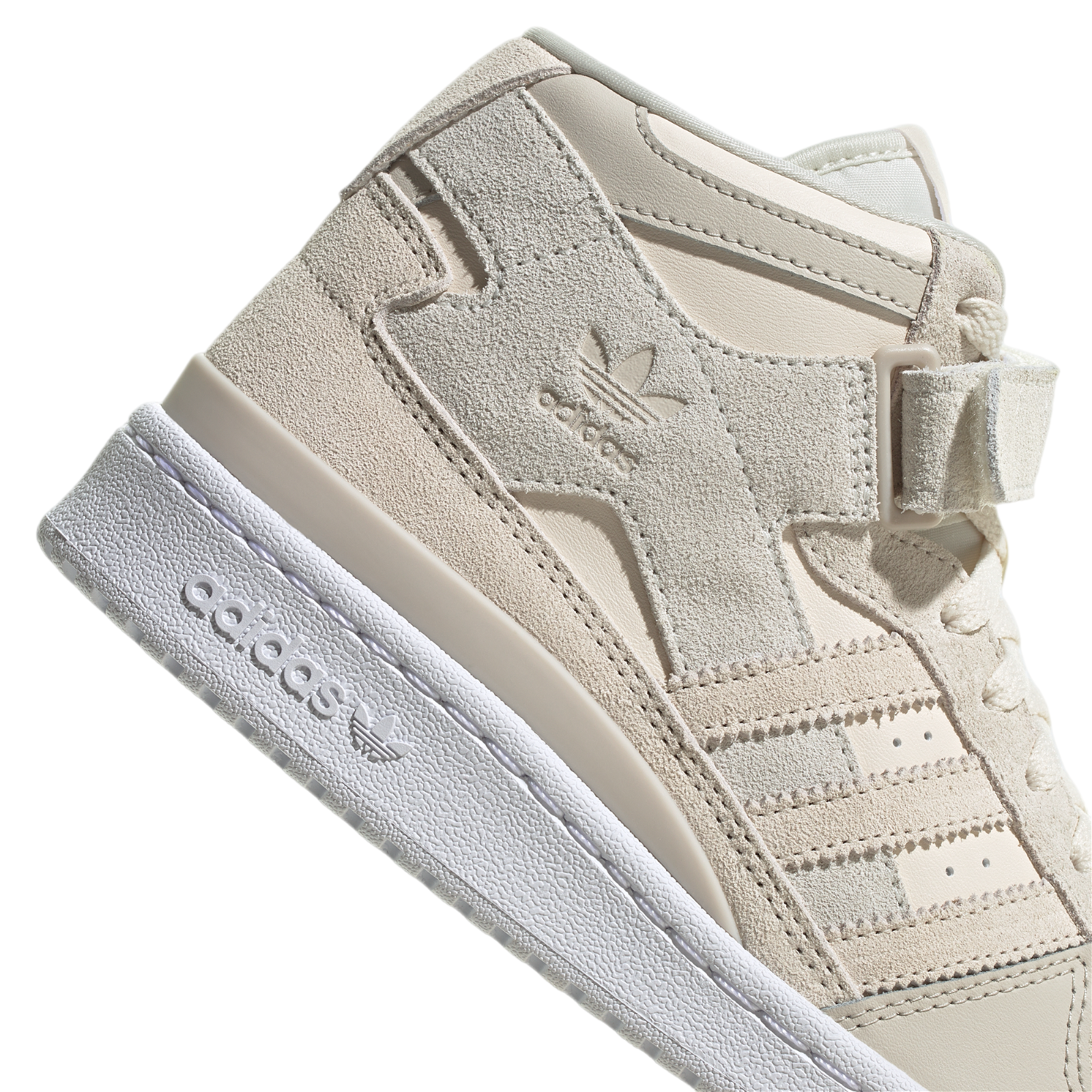adidas Originals Womens Forum Mid Shoes - Wonder White / Bliss - ViaductClothing -  -  