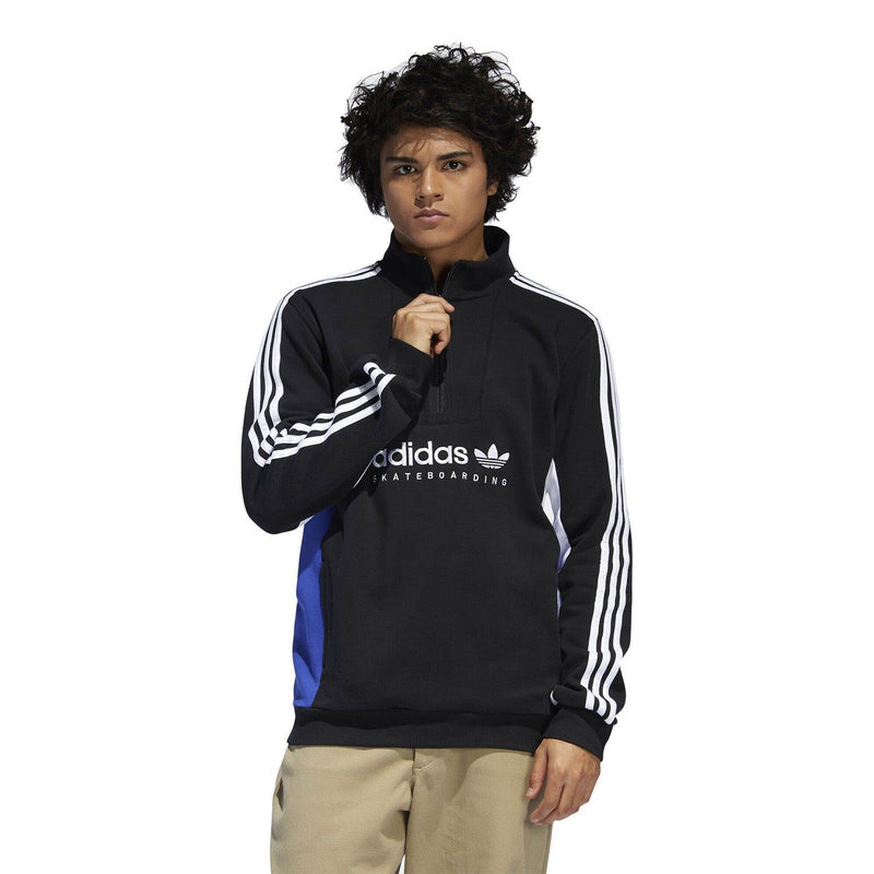 adidas Originals Apain Sweatshirt - Black/Blue - ViaductClothing -  -  