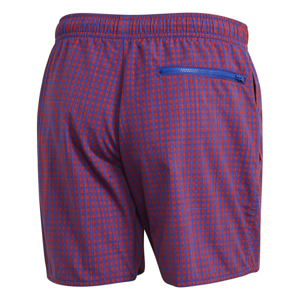 adidas Swimming Check CLX Swim Shorts - Red/Blue - ViaductClothing -  -  