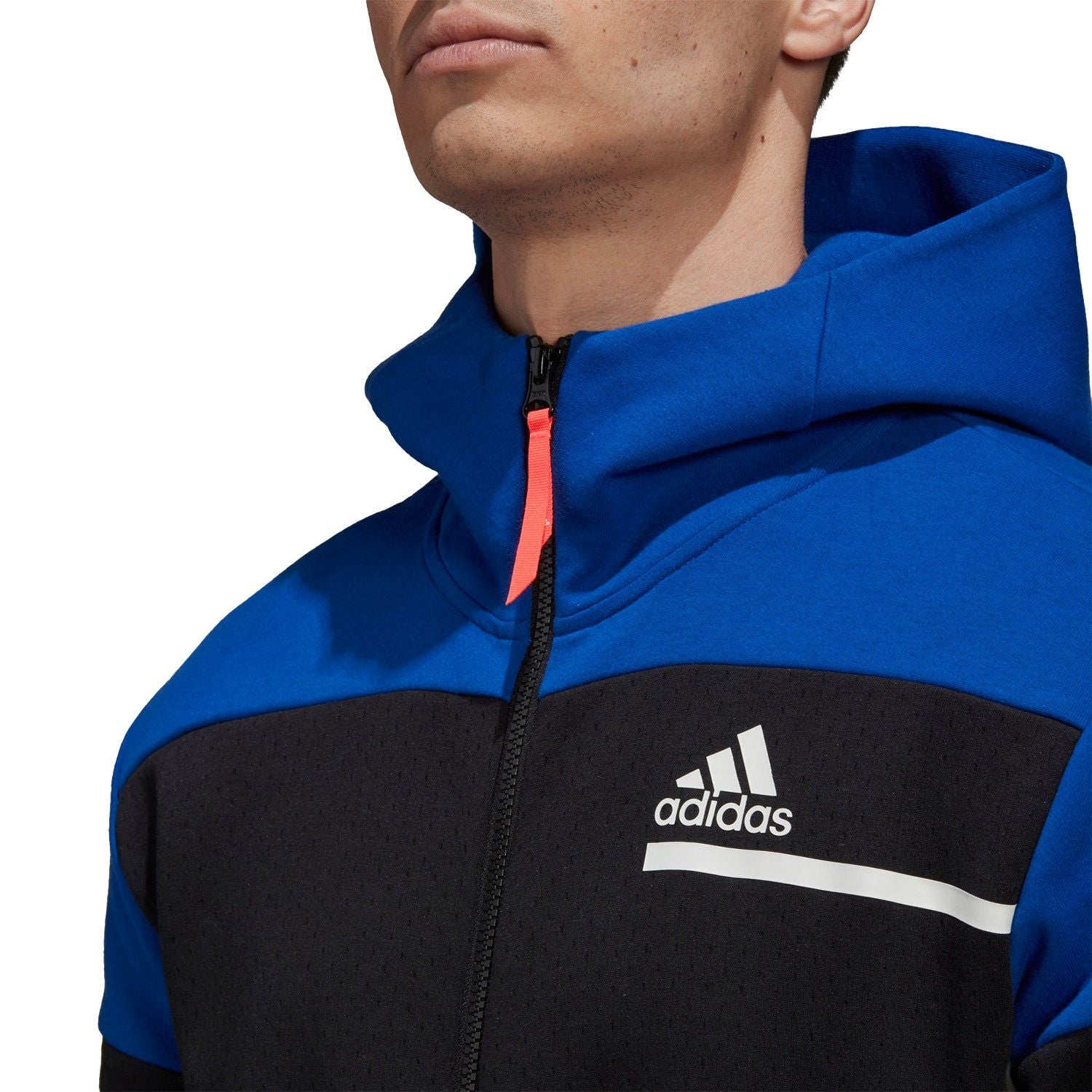 adidas ZNE Full-Zip Hoodie - Black/Blue - ViaductClothing -  -  