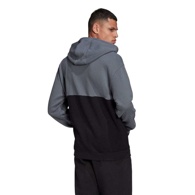 adidas Originals Adicolor Sliced Trefoil Hoodie - Black / Blue Oxide - ViaductClothing -  -  