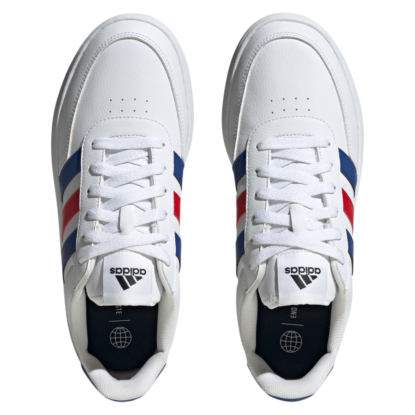 adidas Breaknet 2.0 Shoes - Cloud White / Semi Lucid Blue / Better Scarlet