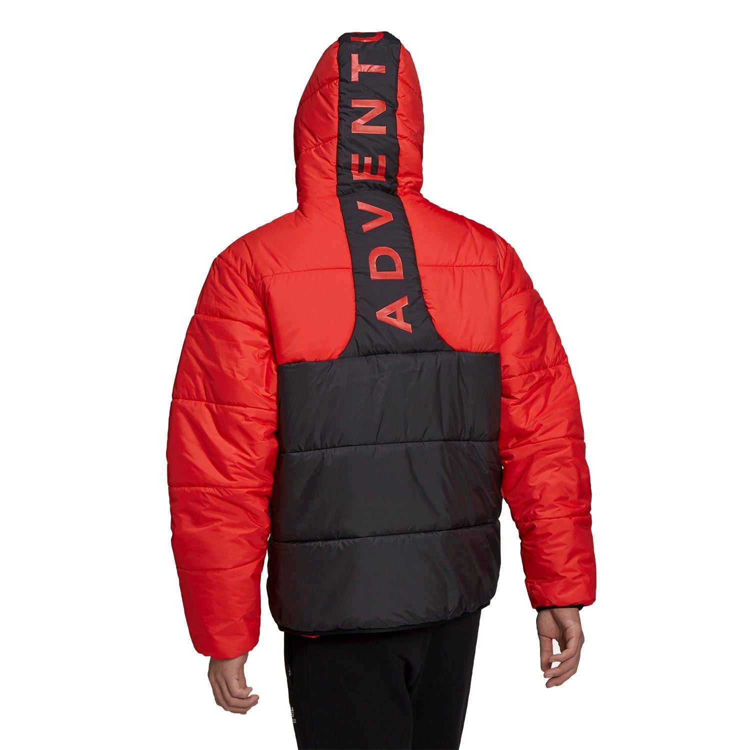 adidas Originals Adventure Reversible Puffer Jacket - Black / Bright Red - ViaductClothing -  -  