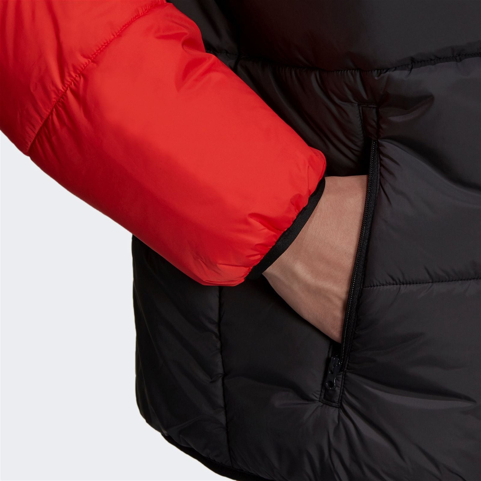 adidas Originals Adventure Reversible Puffer Jacket - Black / Bright Red - ViaductClothing -  -  