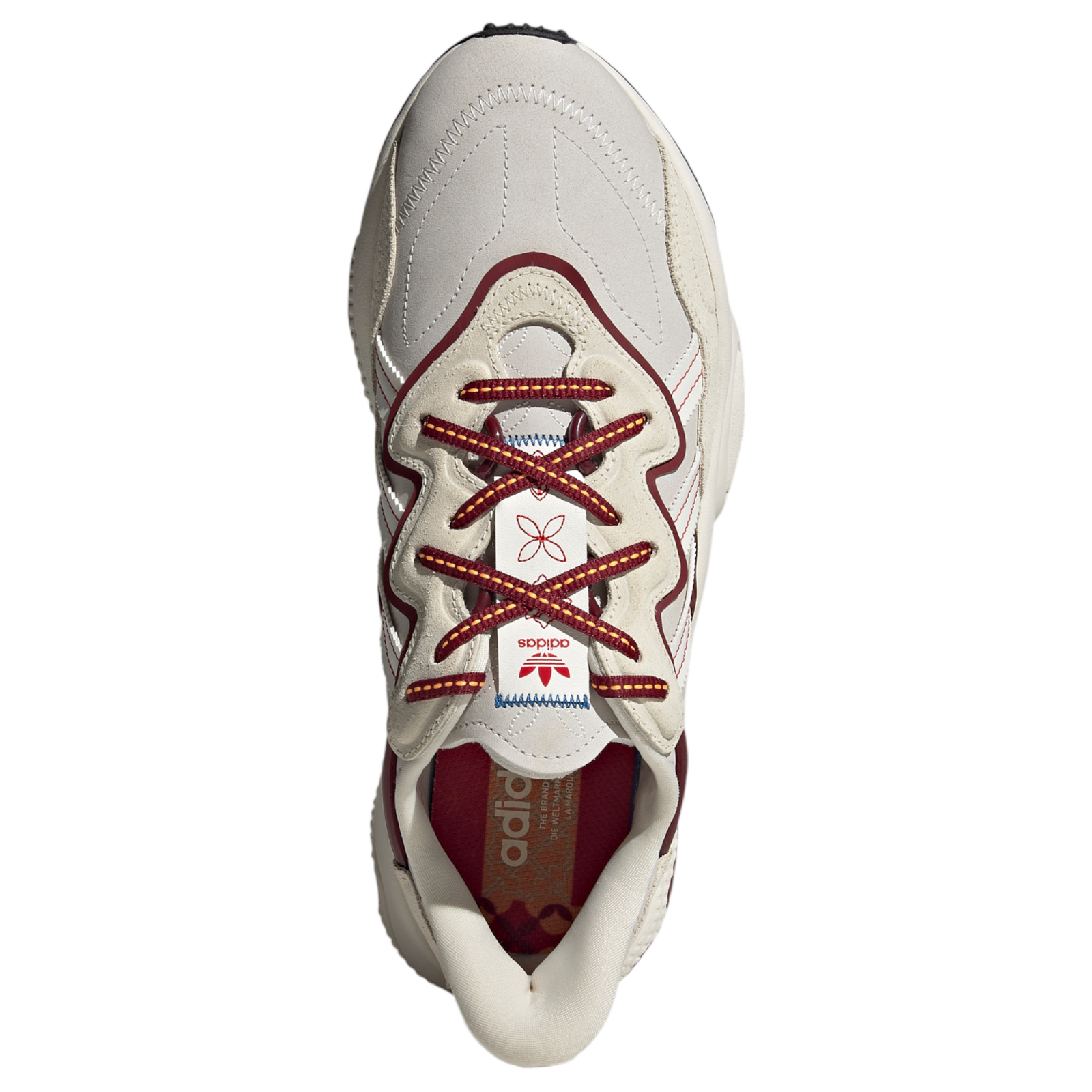 adidas Originals Ozweego Year of the Tiger Shoes - Chalk White / Burgundy - ViaductClothing -  -  