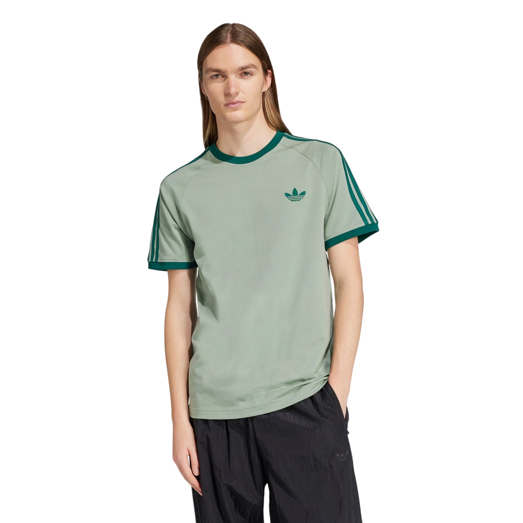 adidas Originals Adicolor Cali Crew Neck Tee - Silver Green