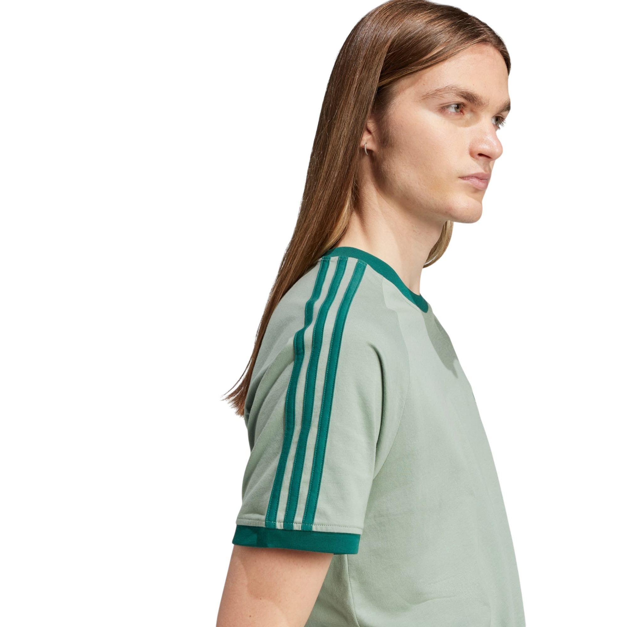 adidas Originals Adicolor Cali Crew Neck Tee - Silver Green