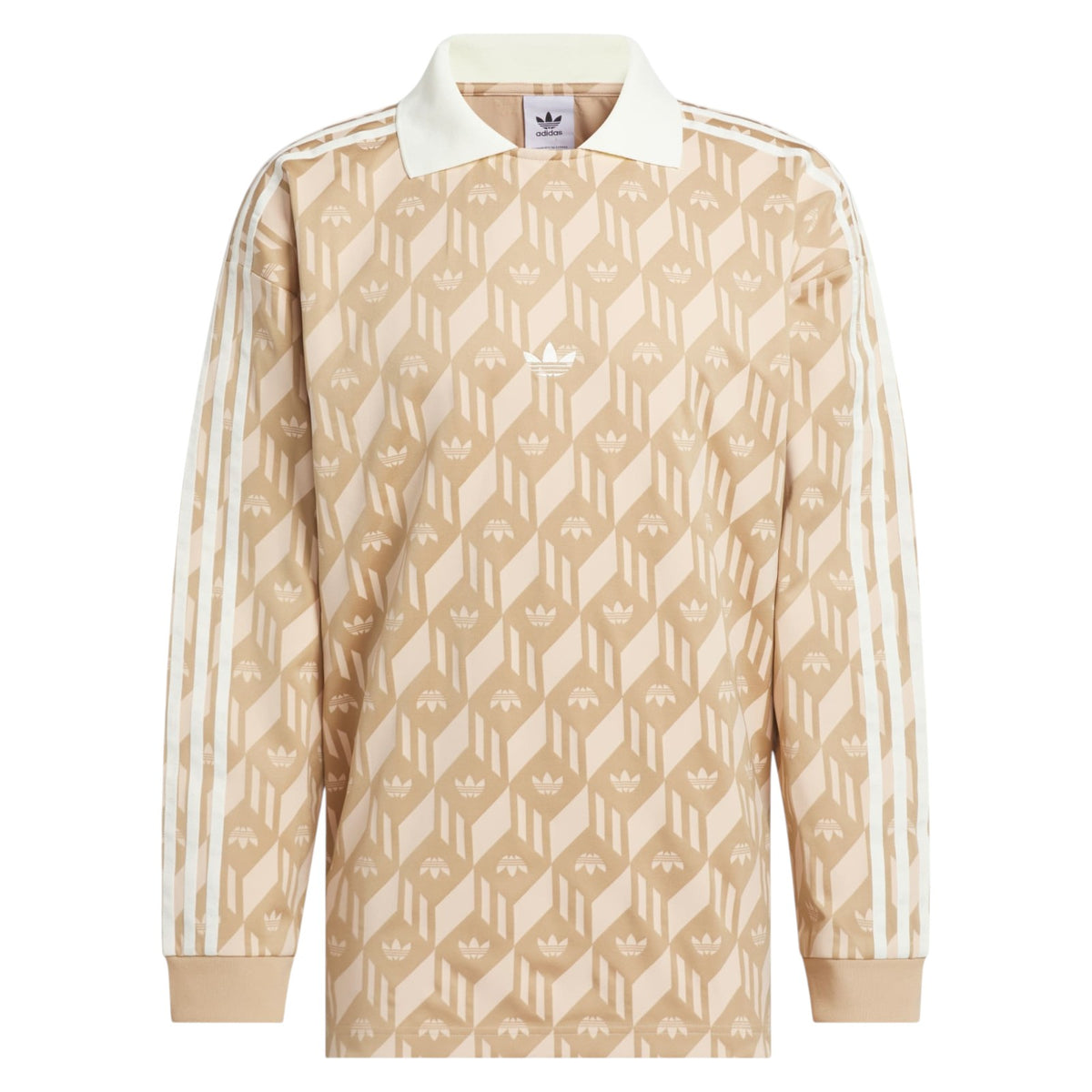adidas Originals Jacquard Rugby Polo Shirt - Warm Sand