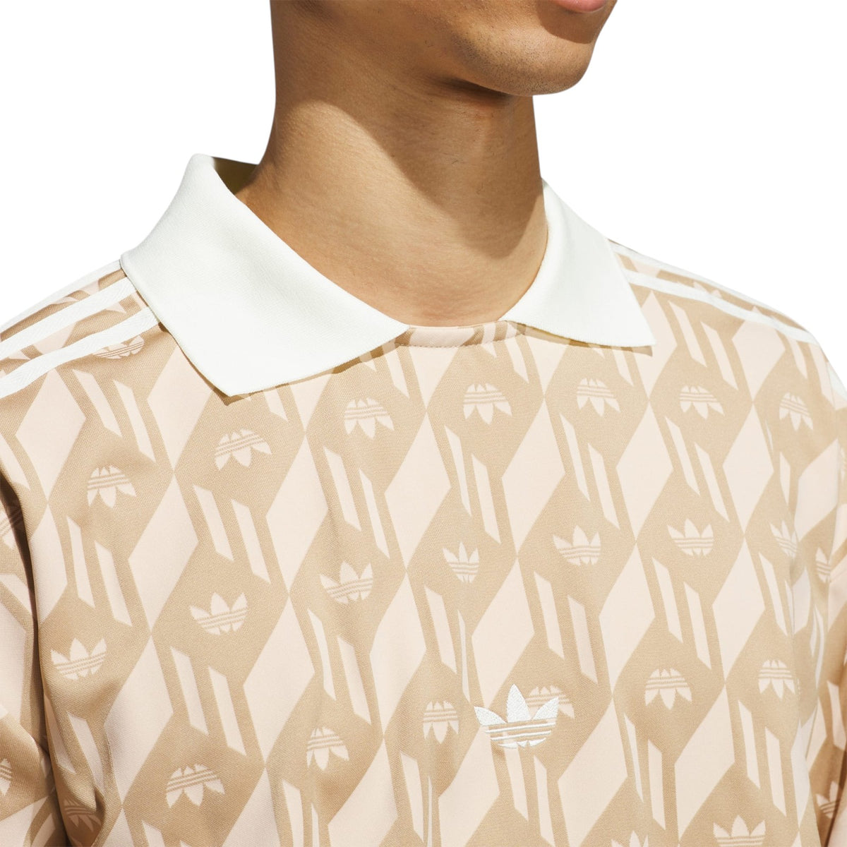 adidas Originals Jacquard Rugby Polo Shirt - Warm Sand
