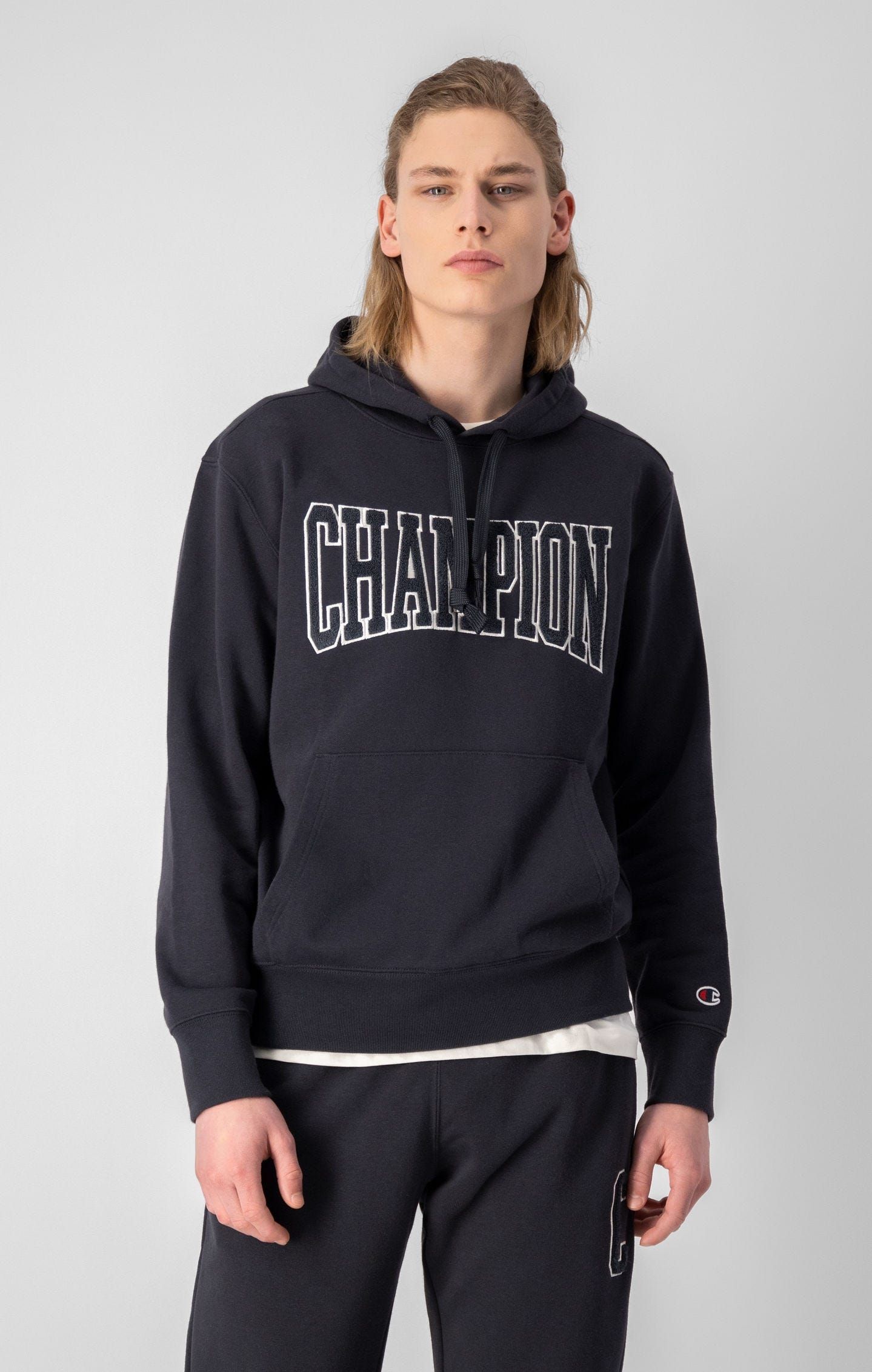 Champion Embroidered Bookstore Hoodie - Black - ViaductClothing -  -  