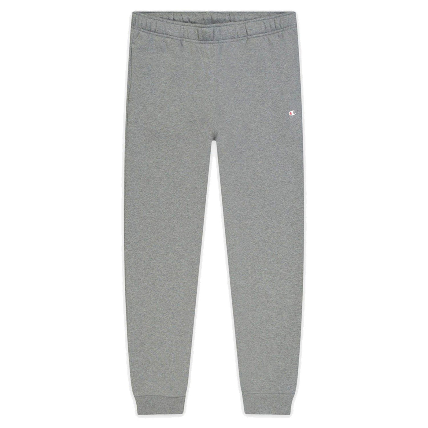 Champion Logo Print Cotton Terry Cuffed Joggers Dark Grey 214958 ViaductClothing