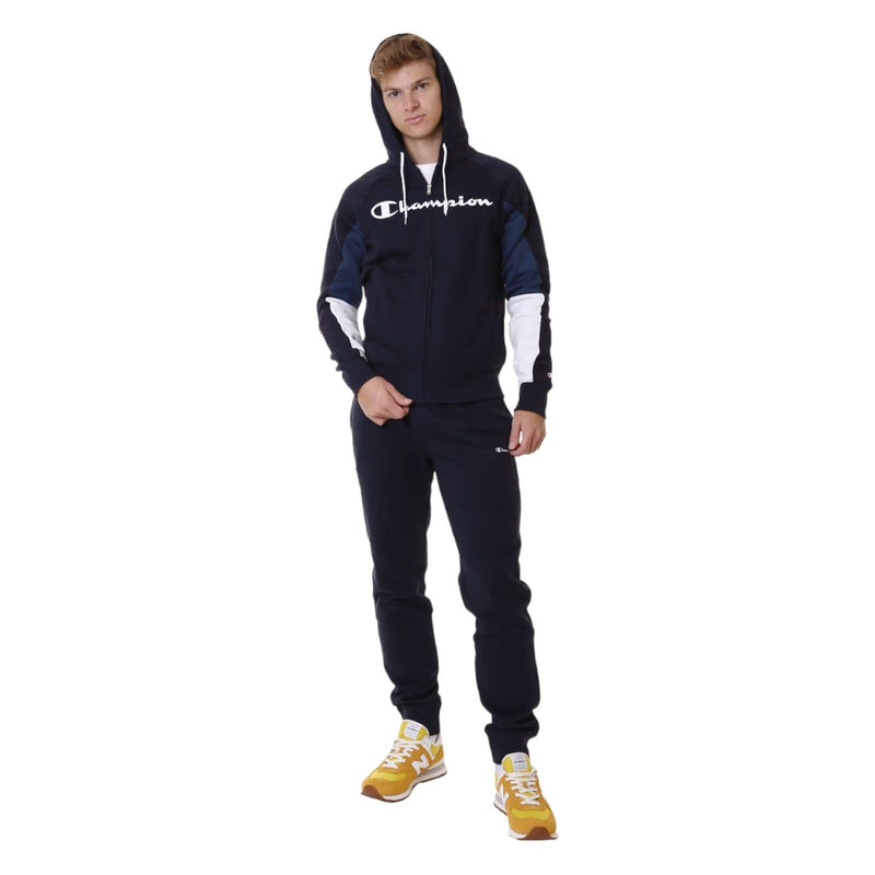 Champion Mens Full Zip Hooded Fleece Tracksuit - Navy - ViaductClothing -  -  