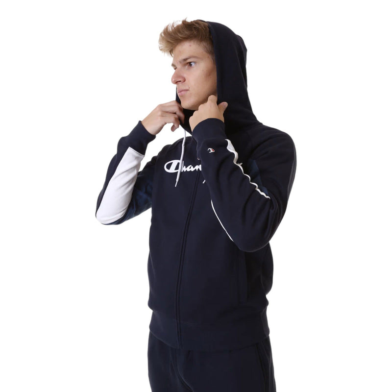 Champion Mens Full Zip Hooded Fleece Tracksuit - Navy - ViaductClothing -  -  