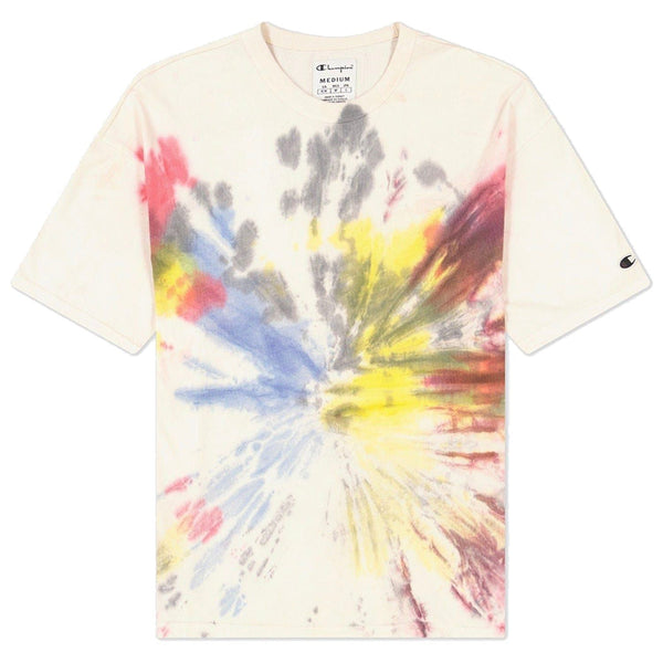 Champion Natural Tie Dye Raw Tee - Egret - ViaductClothing -  -  