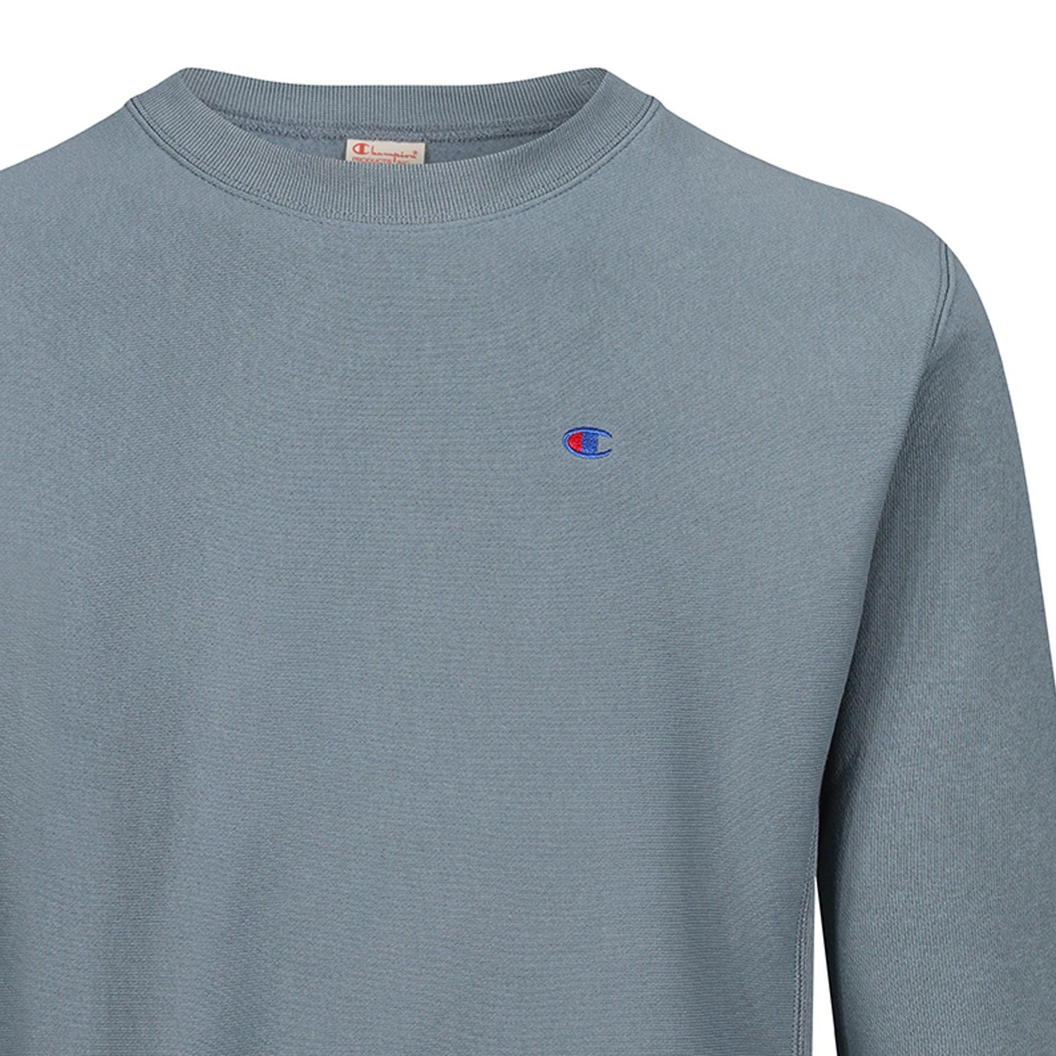 Champion Reverse Weave Classic Crew Sweatshirt - Blue - ViaductClothing -  -  