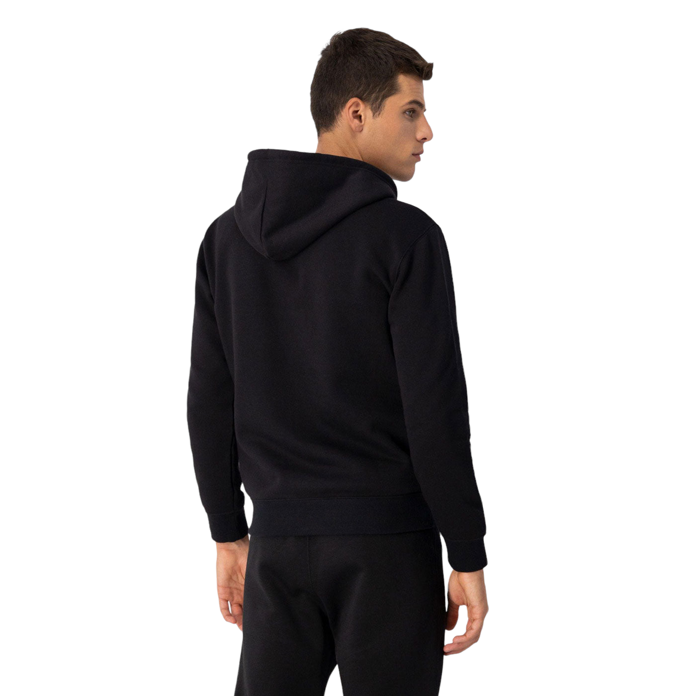 Black champion script hoodie outlet