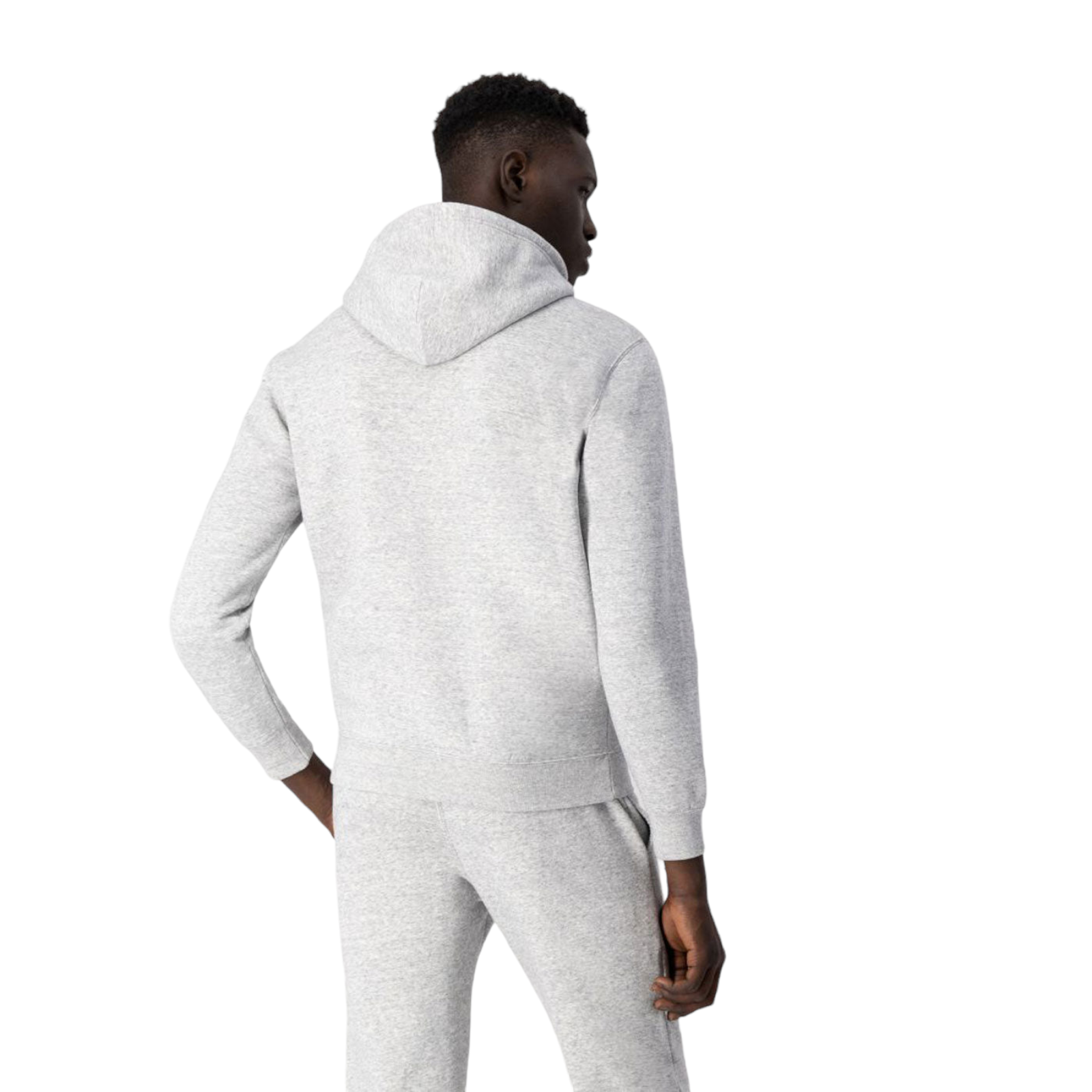 Champion Script Spellout Full Zip Fleece Hoodie - Light Grey - ViaductClothing -  -  