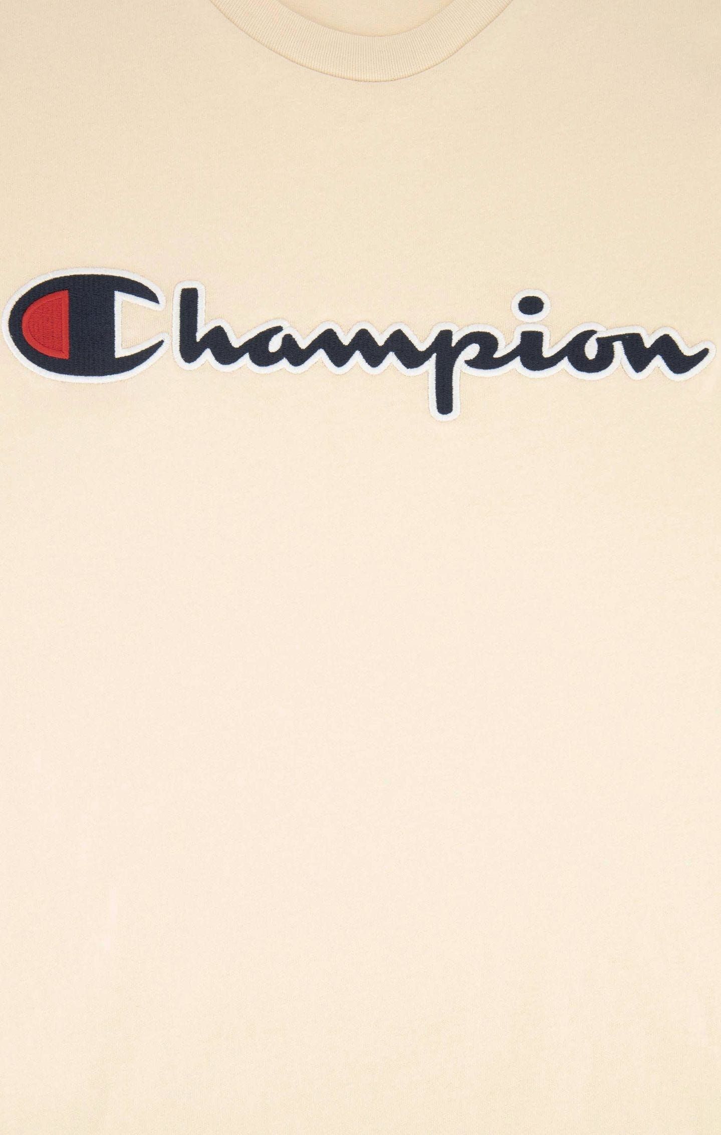 Champion Script Spellout Logo T-shirt - Sand - ViaductClothing -  -  