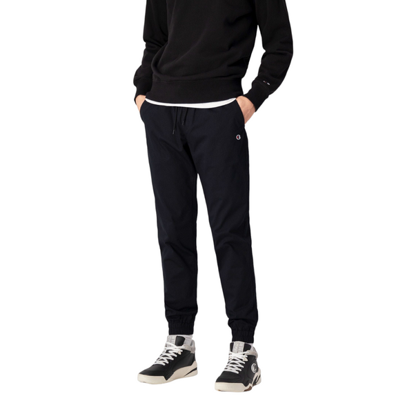 Champion Stretch Cotton Twill Cuffed Trousers - Black - ViaductClothing -  -  
