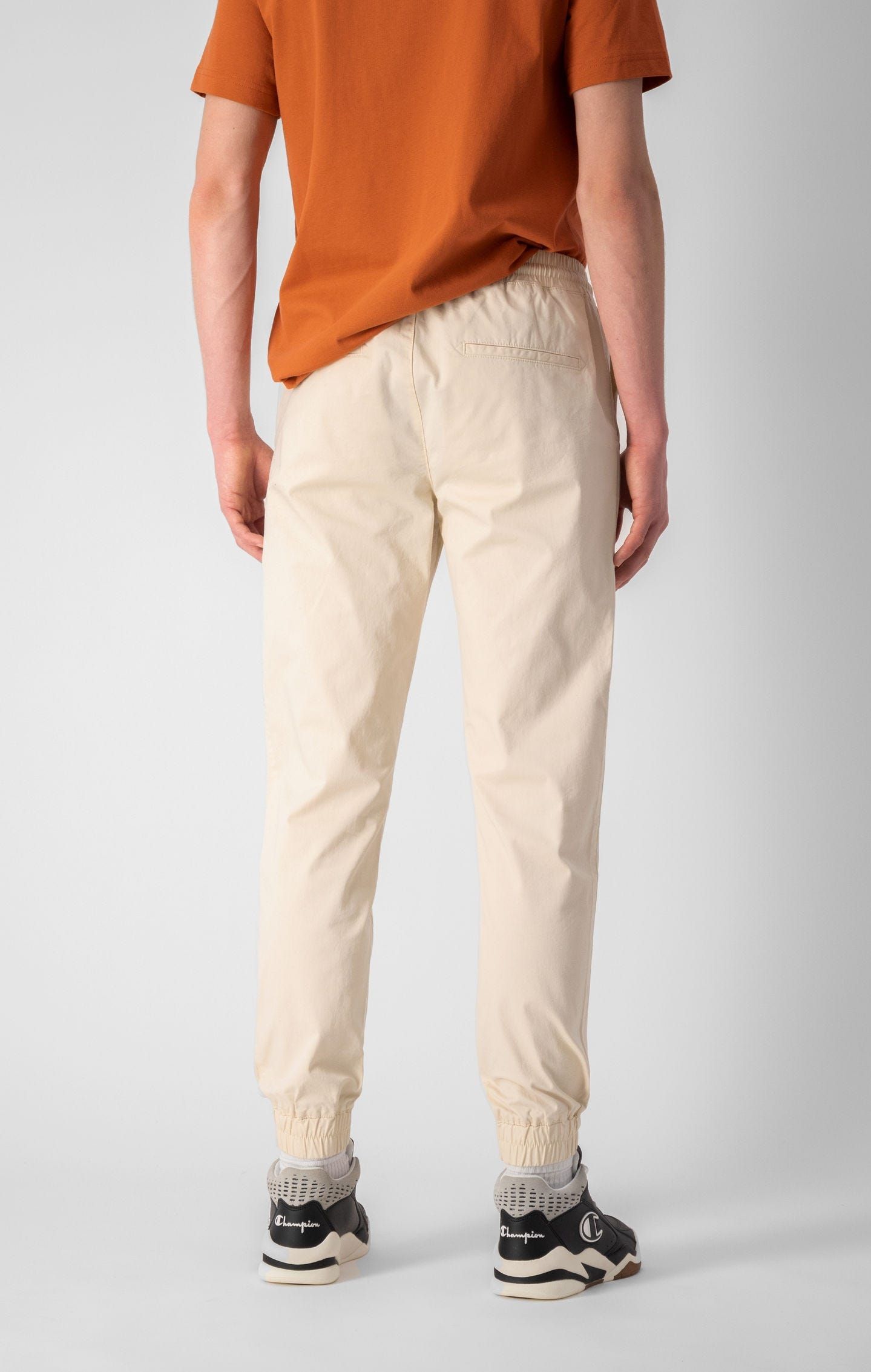 Champion Stretch Cotton Twill Cuffed Trousers - Cream - ViaductClothing -  -  