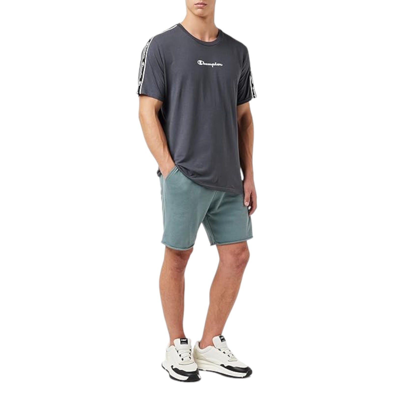 Champion Tape Insert Cotton T-shirt - Grey - ViaductClothing -  -  