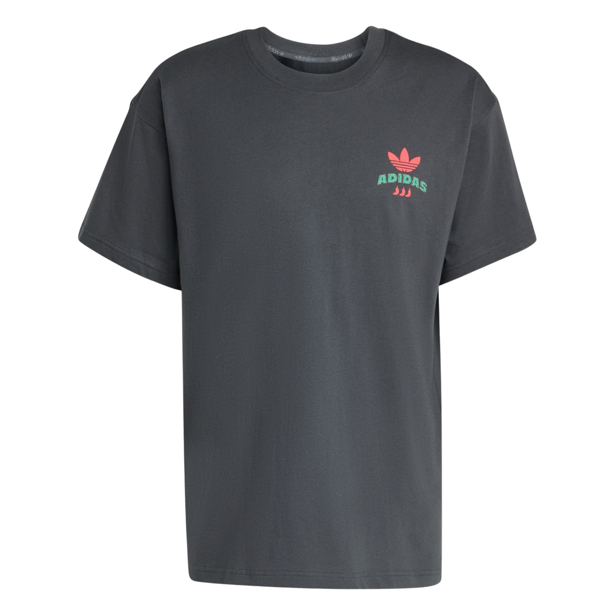 adidas Originals Chilli Graphic Crew Neck T Shirt - Carbon Grey