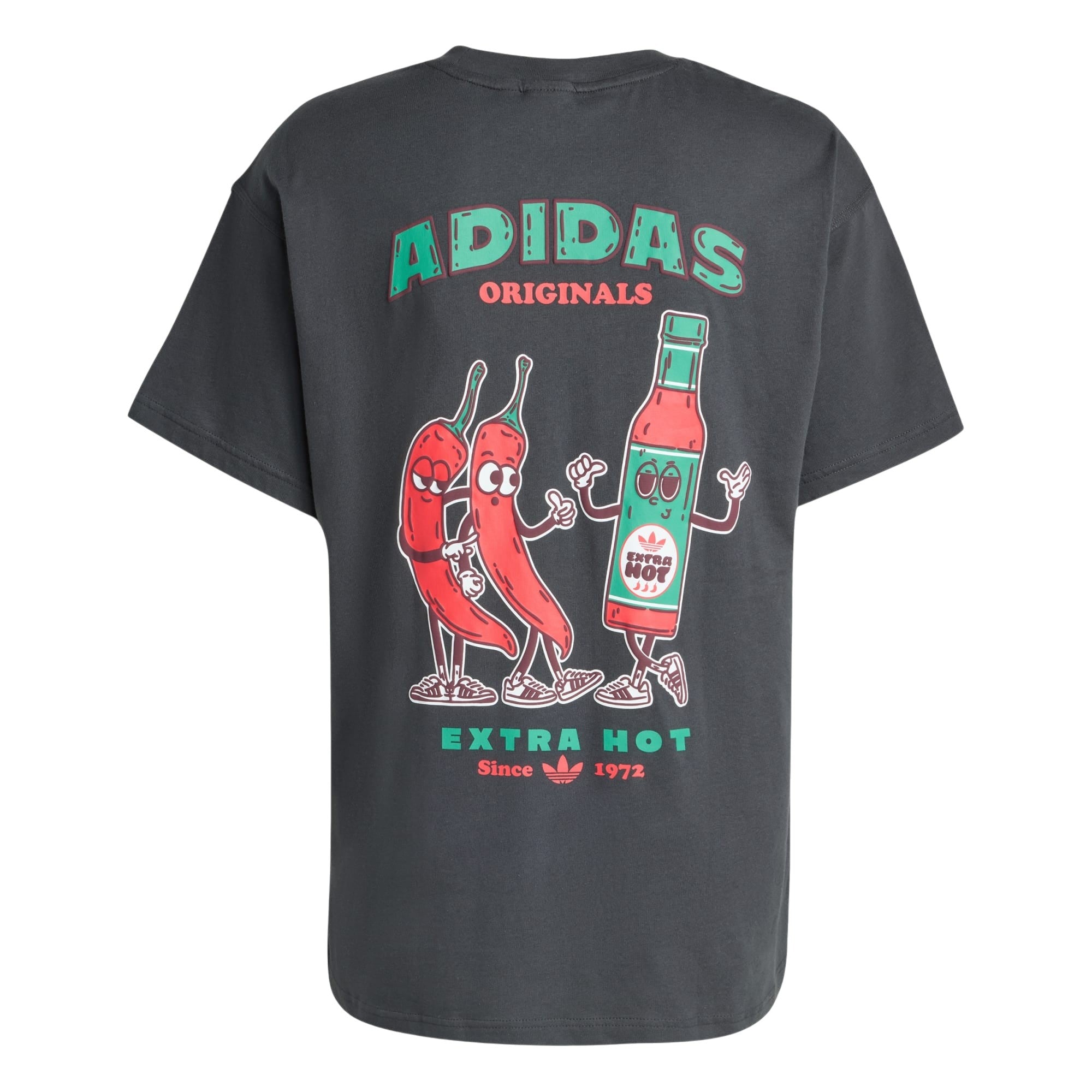 adidas Originals Chilli Graphic Crew Neck T Shirt - Carbon Grey