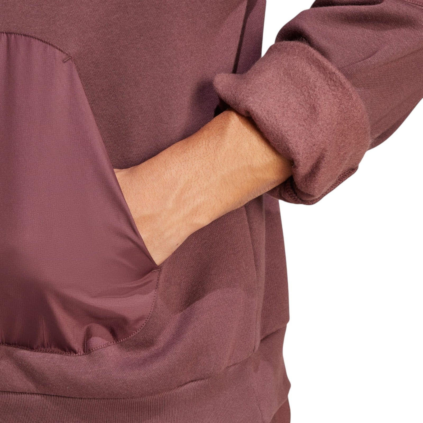 adidas Men's City Escape Fleece Hoodie - Burgundy