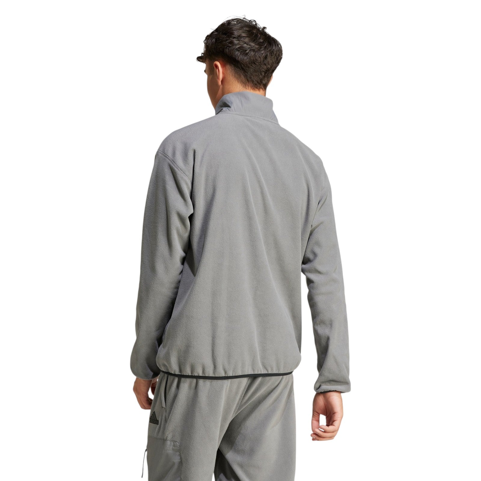 adidas Men's City Escape Polar Fleece 1/2 Zip Top - Grey